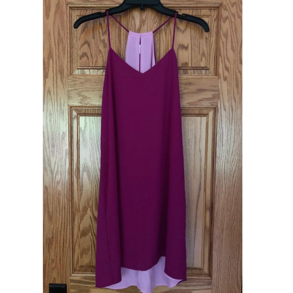Express Magenta (Pink/Purple) V Neck Dress Size XS
